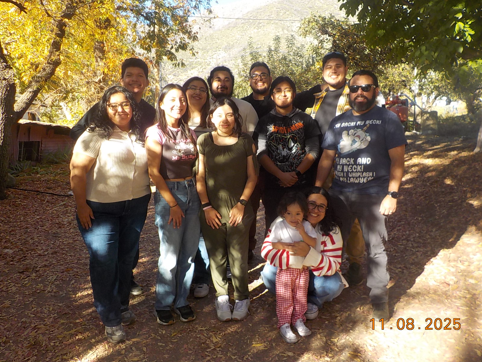 Church friends enjoying time together outdoors